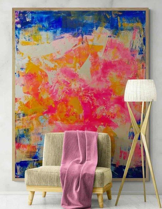 Giogia fl - Let’s Get Out Of ThIs Area PLIS! - XXL -, Antiek en Kunst, Kunst | Schilderijen | Modern