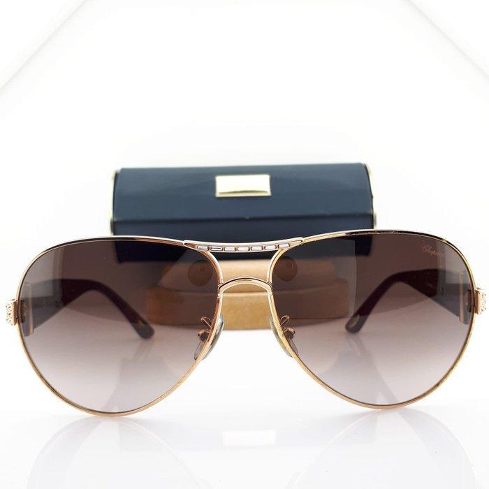 Chopard - Aviator Gold Tone and Bordeaux with Round &, Bijoux, Sacs & Beauté, Lunettes de Soleil & Lunettes | Femmes