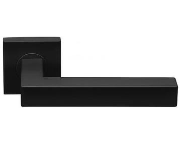 Deurklink BASICS BSQ1-G op vierkant rozet mat zwart, Doe-het-zelf en Bouw, Nieuw, Overige materialen, Klink of Kruk