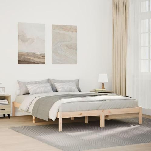 vidaXL Bedframe extra lang zonder matras massief grenenhout, Huis en Inrichting, Slaapkamer | Bedden, Nieuw, Verzenden