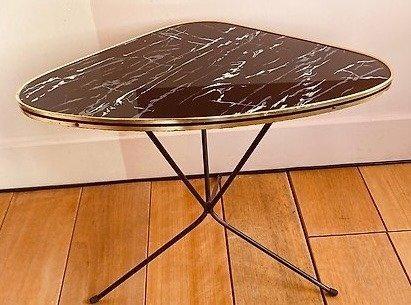 Plantentafel - Acryl, Messing, Metaal - Vintage, Antiek en Kunst, Kunst | Designobjecten