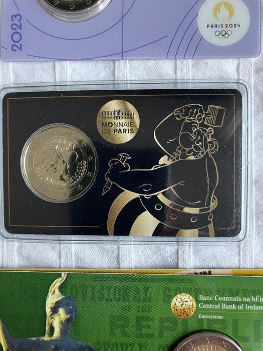 België, Frankrijk. 2 Euro 2016/2025 (8 coincards) (Zonder, Timbres & Monnaies, Monnaies | Europe | Monnaies euro