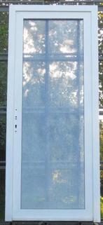 pvc buitendeur , achterdeur , deur 93 x 228 wit, 215 cm of meer, 80 tot 100 cm, Gebruikt, Ophalen of Verzenden