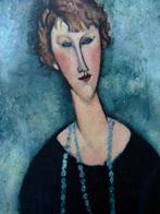 Amedeo Modigliani (1884 - 1920) After - Portrait de dame