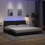 vidaXL Bedframe met LED zonder matras 200x200 cm stof, Huis en Inrichting, Verzenden, Nieuw