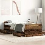 vidaXL Bedframe zonder matras bewerkt 90x200 cm bewerkt hout, Verzenden, Nieuw