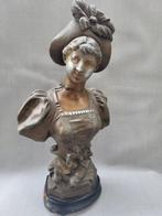 Adolphe Jean Lavergne (1852-1901) - sculptuur, Dieppe - 42, Antiquités & Art, Antiquités | Céramique & Poterie