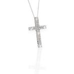 Ketting met hanger - 18 karaat Witgoud - 3.45ct. tw. Diamant