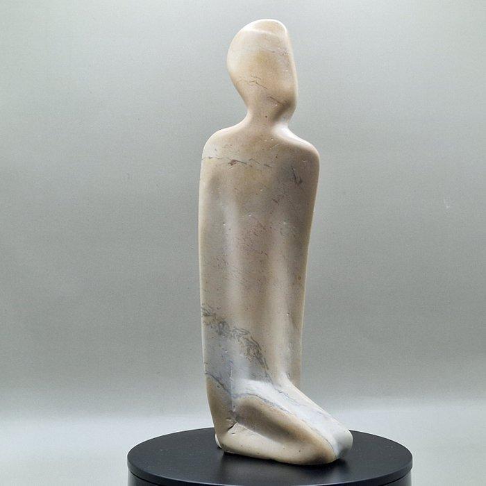 Figuur - Knienden menschlichen Figur - Albast, Antiek en Kunst, Curiosa en Brocante