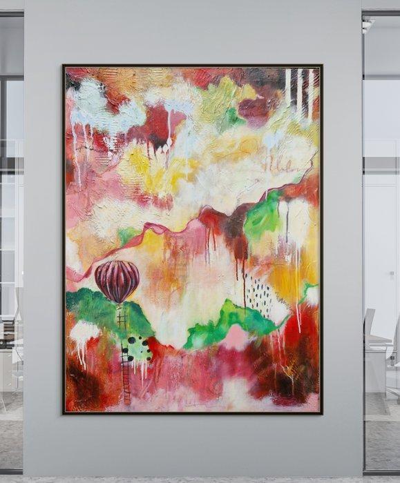 Irina Morisch - Flying beyond fear- ready to hang- - XXL-, Antiek en Kunst, Kunst | Schilderijen | Modern