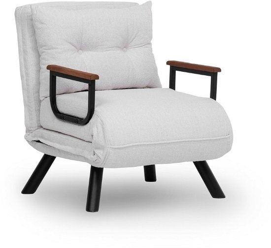 2dekans | Asir - Bankbed - Slaapbank - 1-zitplaats - Crème, Huis en Inrichting, Zetels | Zetels, Ophalen of Verzenden