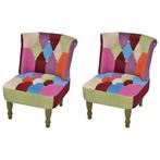 vidaXL Chaises en style français lot de 2 avec design