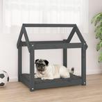 vidaXL Hondenmand 71x55x70 cm massief grenenhout grijs, Dieren en Toebehoren, Honden-accessoires, Verzenden, Nieuw