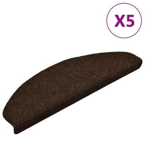 vidaXL Trapmatten zelfklevend 5 st 65x21x4 cm naaldvilt, Doe-het-zelf en Bouw, Ladders en Trappen, Nieuw, Verzenden