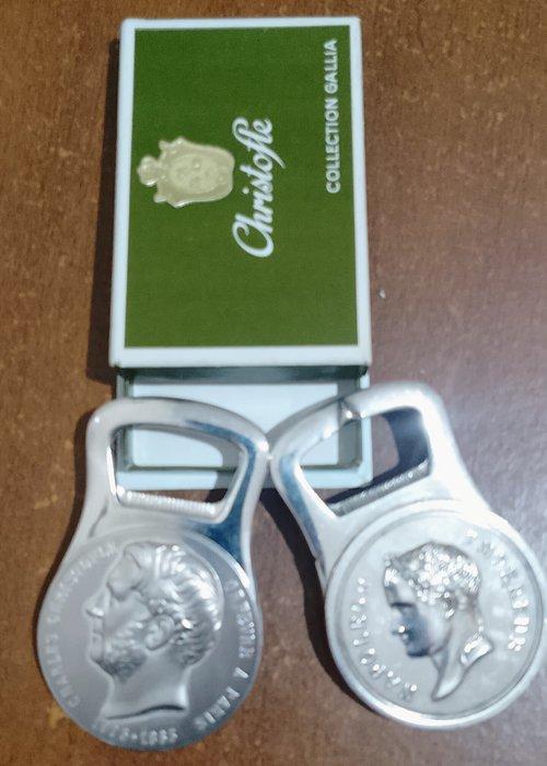 Christofle - Flessenopener (2) - Verzilverd - flesopener -, Antiek en Kunst, Antiek | Meubels | Tafels