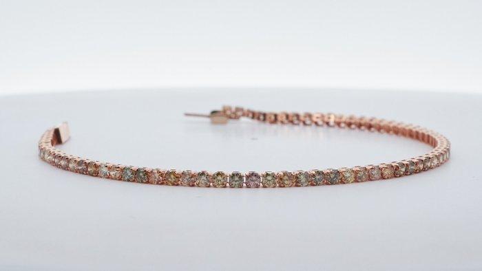 Zonder minimumprijs - Armband - 18 karaat Roségoud - 3.01ct., Bijoux, Sacs & Beauté, Bracelets