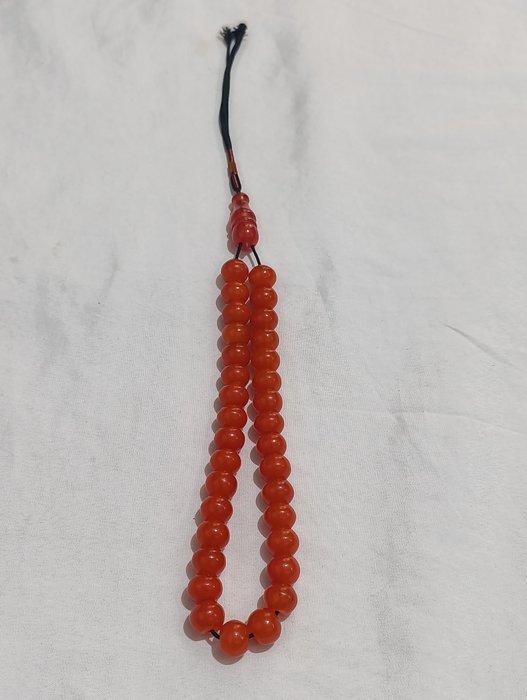 Rozenkrans - Amber - 1970-1980 - Zeldzame gebedskralen, Antiek en Kunst, Curiosa en Brocante