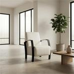 Leren fauteuil Glory - Hermes Djerba (crème), Ophalen of Verzenden