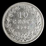 Pays-Bas. Wilhelmina. 10 Cents 1903 - KM#135 & 1904 KM#136