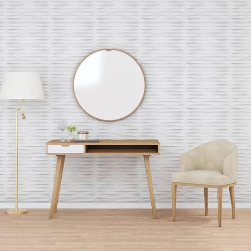 vidaXL 12 st Wandpanelen steen 3 m² 50x50 cm XPS wit, Doe-het-zelf en Bouw, Platen en Panelen, Nieuw, Verzenden