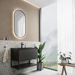 Badkamermeubelset BWS Anubis Frame 90cm 1 Lade Mat Zwart Met, Ophalen of Verzenden, Nieuw, Bad
