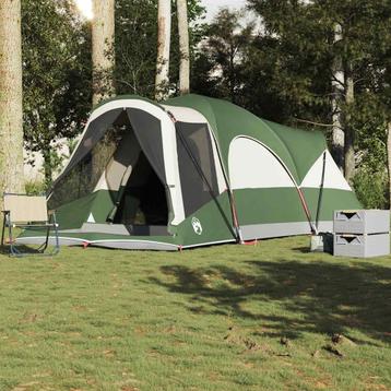 vidaXL Tunneltent 8-persoons waterdicht groen, Caravans en Kamperen, Verzenden, Nieuw