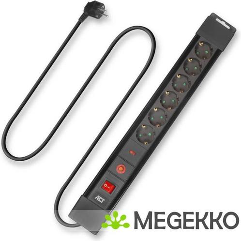 ACT Stekkerdoos met overspanningsbeveiliging en lichtgevende, Computers en Software, Pc- en Netwerkkabels, Nieuw, Verzenden