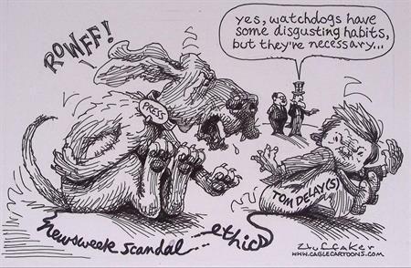 Pentekening Amerika - Waakhond pers (lijst optie), Antiek en Kunst, Kunst | Tekeningen en Fotografie, Verzenden