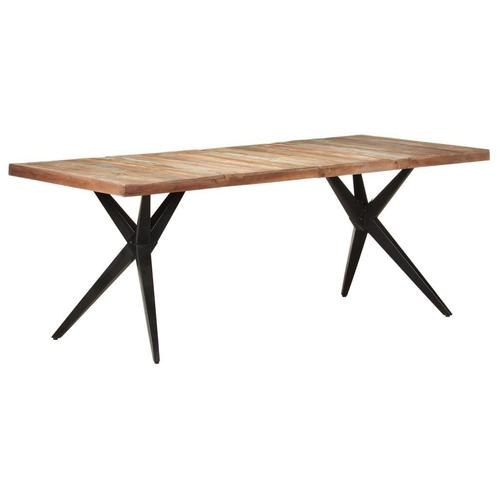 vidaXL Eettafel 200x90x76 cm massief gerecycled hout, Huis en Inrichting, Tafels | Eettafels, Nieuw, Verzenden