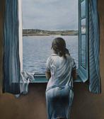 Salvador Dalí (1904-1989) (after) - Muchacha en la Ventana,, Antiek en Kunst