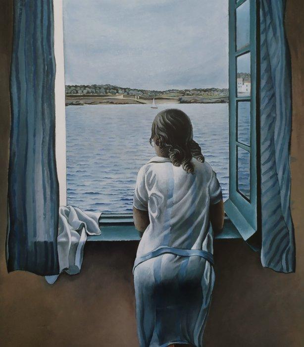 Salvador Dalí (1904-1989) (after) - Muchacha en la Ventana,, Antiek en Kunst, Kunst | Tekeningen en Fotografie