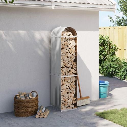 vidaXL Haardhoutopslag 40x45x170 cm gegalvaniseerd staal, Tuin en Terras, Brandhout, Verzenden