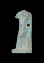 Égypte ancienne, période tardive Faïence émaillée Thoth, Antiquités & Art