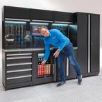 Datona Werkplaatsinrichting PREMIUM RVS werkblad met, Doe-het-zelf en Bouw, Ophalen of Verzenden, Nieuw