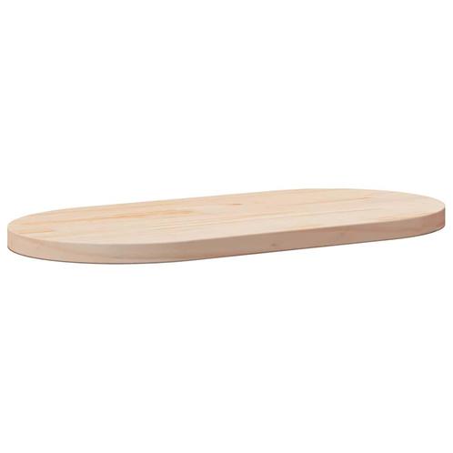vidaXL Tafelblad ovaal 80x40x2,5 cm massief grenenhout, Huis en Inrichting, Tafelonderdelen, Nieuw, Verzenden