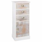 vidaXL Bijzetkast 38x28x86 cm paulowniahout, Huis en Inrichting, Kasten | Overige, Verzenden, Nieuw