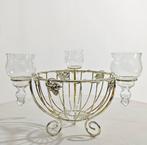 Centre de table - Verre, Métal - Argenté Italia années 50/60, Antiek en Kunst