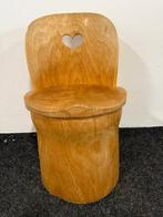 Stoel - Hout - Zweedse boomstamstoel
