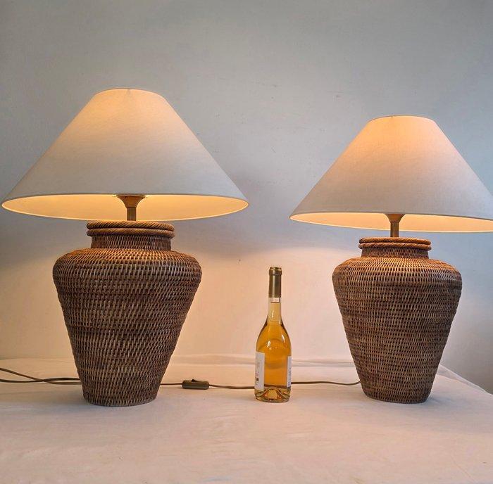Tafellamp (2) - Rattan, Huis en Inrichting, Overige Huis en Inrichting