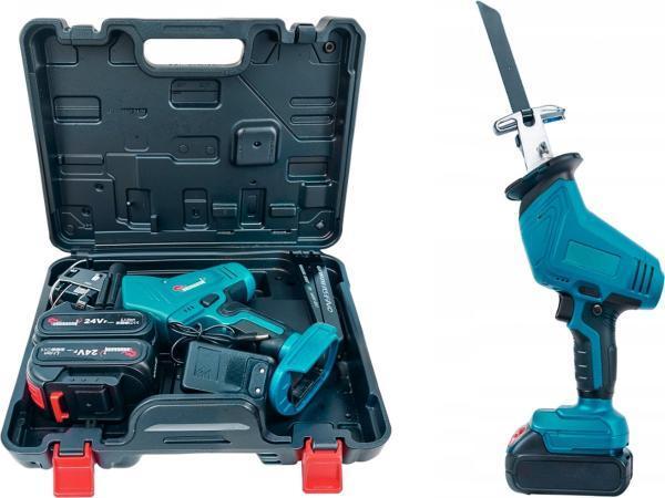 Veiling - Reciprozaag - Houtzaag- incl 2 accus 24V + 4 Zaag, Doe-het-zelf en Bouw, Gereedschap | Zaagmachines