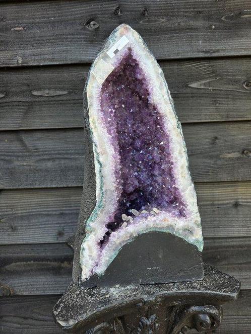 Géode daméthyste impressionnante Améthyste - Hauteur : 45, Verzamelen, Mineralen en Fossielen