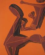 Marino Marini (1901-1980) - Cheval et cavalier sur fond