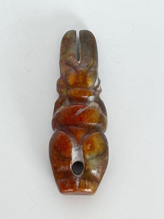 Antiek figuur talisman - Hongshan zonnegod Helios -, Verzamelen, Mineralen en Fossielen