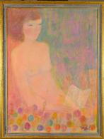 Lyne Seybel (1919-2009) - Nu aux fleurs
