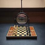 Schaakspel - Ingelegde kist been/hout - Regency, Antiek en Kunst