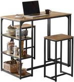 2dekans | SoBuy OGT43-F Keukentafelset - Bruin Hoge Bartafel, Huis en Inrichting, Tafels | Eettafels, Ophalen of Verzenden, Nieuw