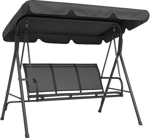 2eChoix | Brixy Swing Bench - 3 places - Auvent réglable -, Tuin en Terras, Tuinsets en Loungesets, Ophalen of Verzenden