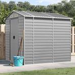 vidaXL Tuinhuis Lichtgrijs 191x215x198 cm Gegalvaniseerd, Tuin en Terras, Verzenden, Nieuw