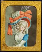 École française (XVIII) - Dama con cappello