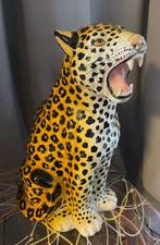 sculptuur, Grande Céramique Léopard année 70 - 43 cm - Paolo